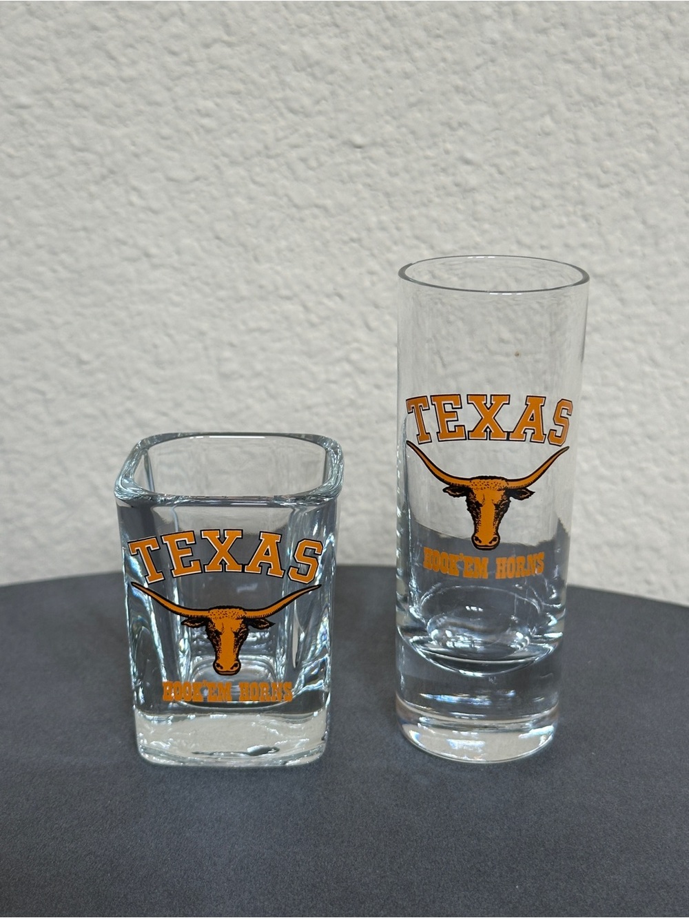 UT Austin Hook’em Horns Bundle Lot 2 Shot Glass Longhorns University of Texas